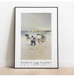 Poster Officiel 2024 Portrait "Plage" - 50 x 70 cm | Vendée Globe