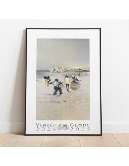 Poster Officiel 2024 Portrait "Plage" - 50 x 70 cm | Vendée Globe