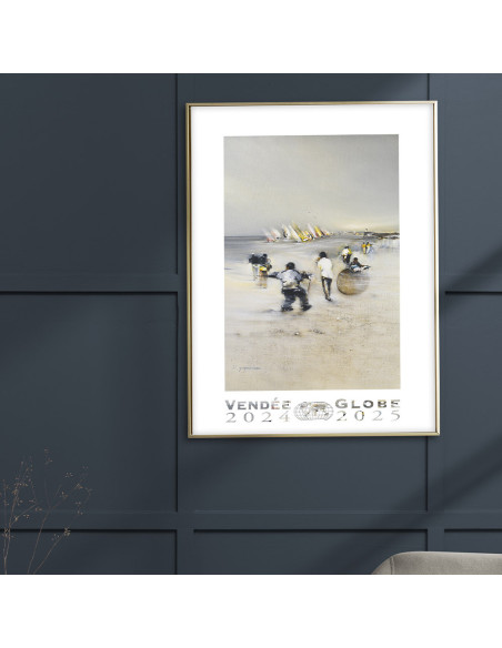 Poster Officiel 2024 Portrait "Plage" - 50 x 70 cm | Vendée Globe