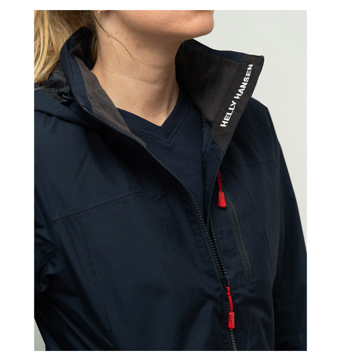 Veste Respirante Crew Hooded int polaire Marine F | Helly Hansen