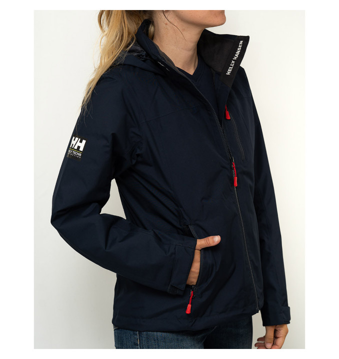 Veste Respirante Crew Hooded int polaire Marine F | Helly Hansen