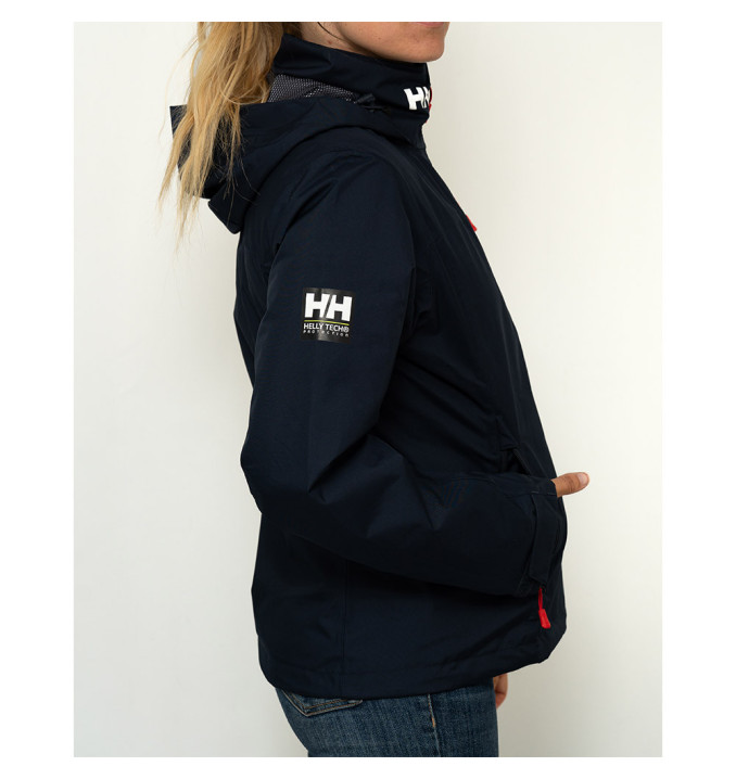 Veste Respirante Crew Hooded int polaire Marine F | Helly Hansen