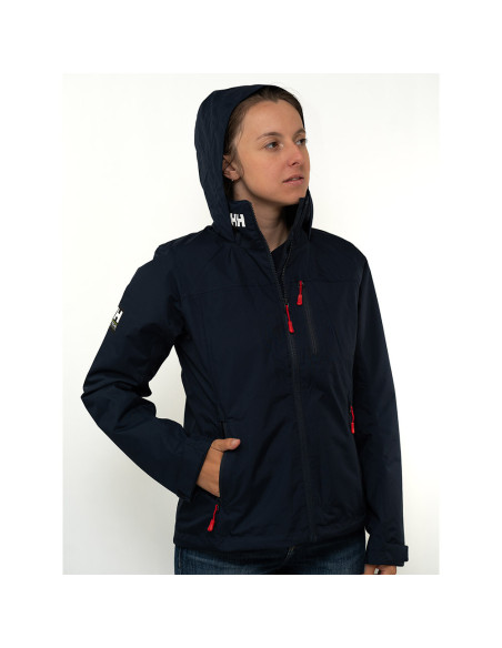 Veste Respirante Crew Hooded int polaire Marine F | Helly Hansen