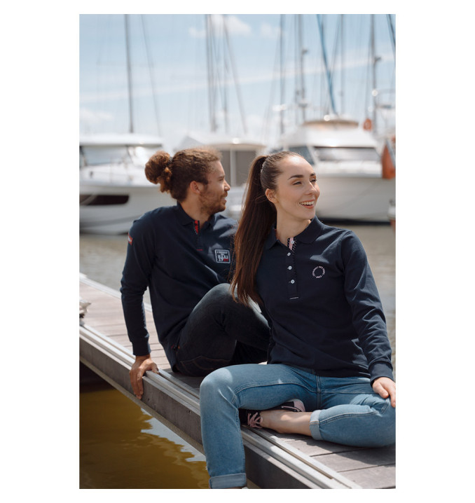 Polo Manche Longue Tangon Marine | Vendée Globe