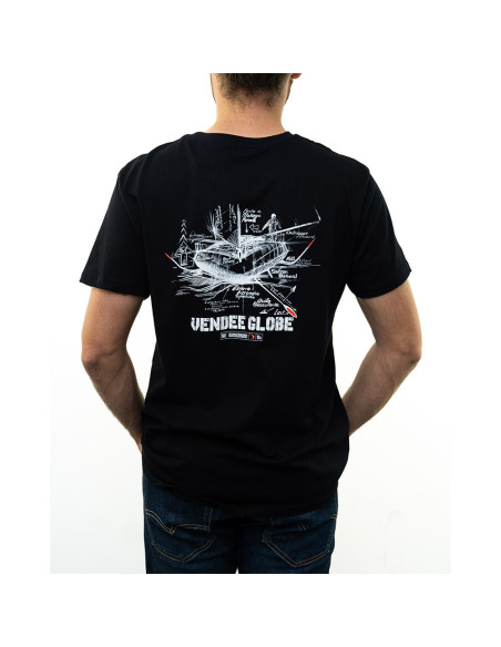 T-Shirt Scow Noir | Vendée Globe