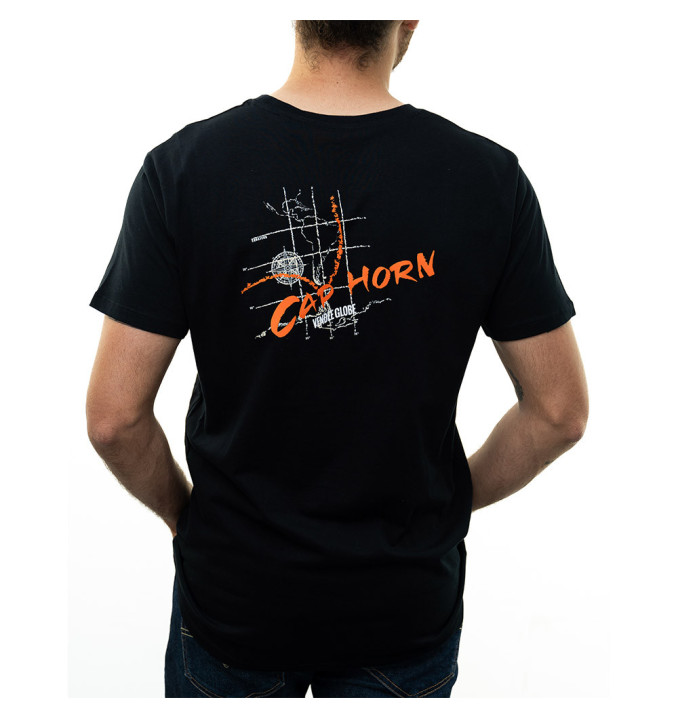 T-Shirt Trace Horn Noir | Vendée Globe