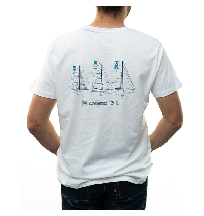 T-Shirt Évolution Blanc | Vendée Globe