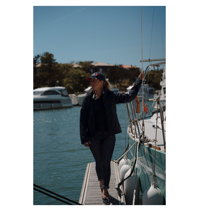 Veste Respirante Crew Hooded int polaire Marine F | Helly Hansen