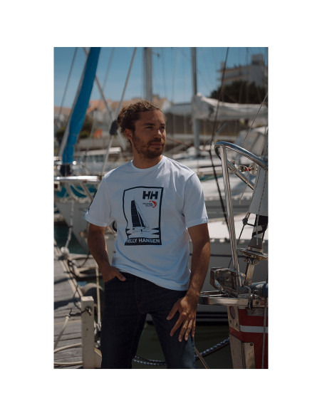 T-Shirt Homme Crew Boat Blanc | Édition Collector Helly Hansen