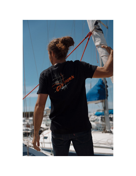 T-Shirt Trace Horn Noir | Vendée Globe