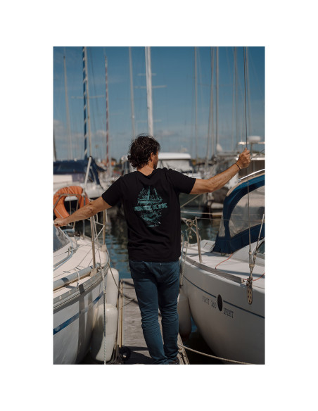 T-Shirt Mix Boat Noir | Vendée Globe