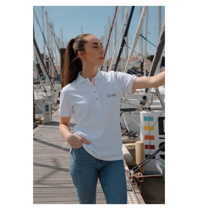 Polo Manche Courte Drisse Blanc | Vendée Globe