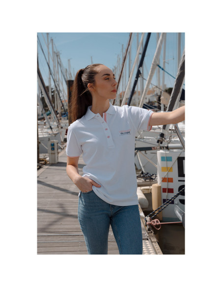 Polo Manche Courte Drisse Blanc | Vendée Globe