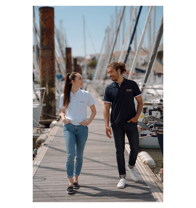 Polo Manche Courte Drisse Blanc | Vendée Globe