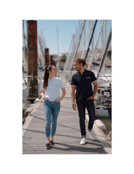 Polo Manche Courte Drisse Blanc | Vendée Globe