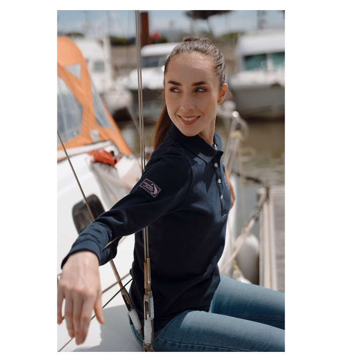 Polo Manche Longue Tangon Marine | Vendée Globe