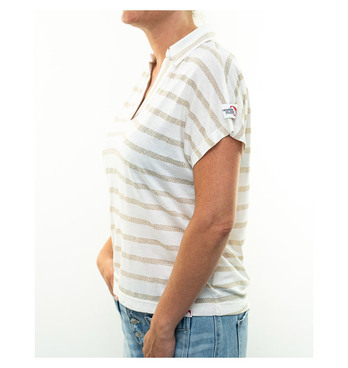 T-Shirt Hainoa Blanc - Bronze | Vendée Globe