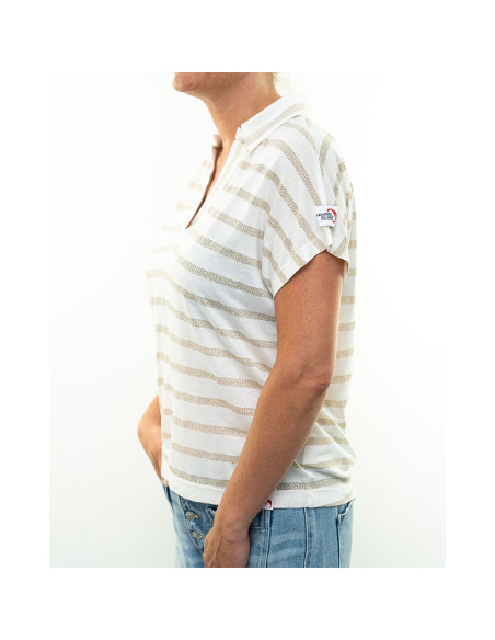 T-Shirt Hainoa Blanc - Bronze | Vendée Globe