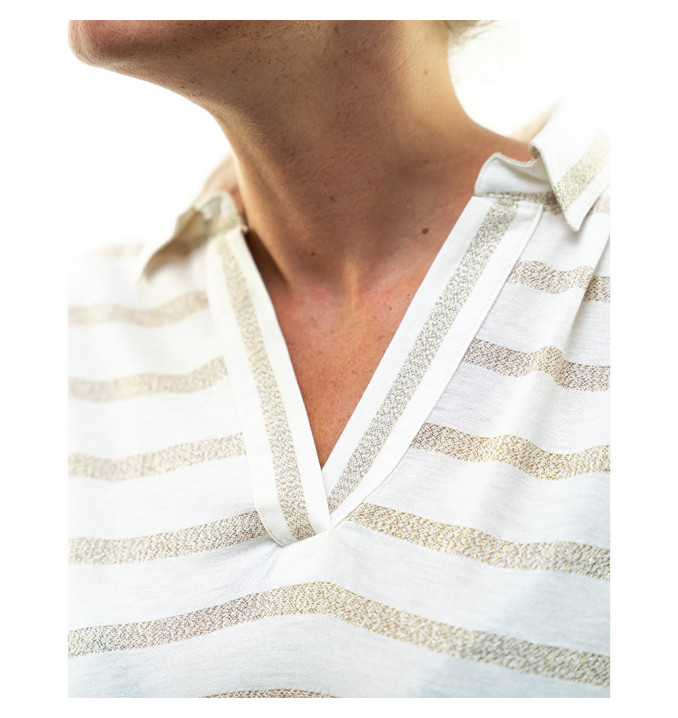 T-Shirt Hainoa Blanc - Bronze | Vendée Globe