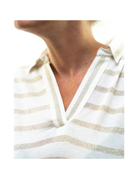 T-Shirt Hainoa Blanc - Bronze | Vendée Globe