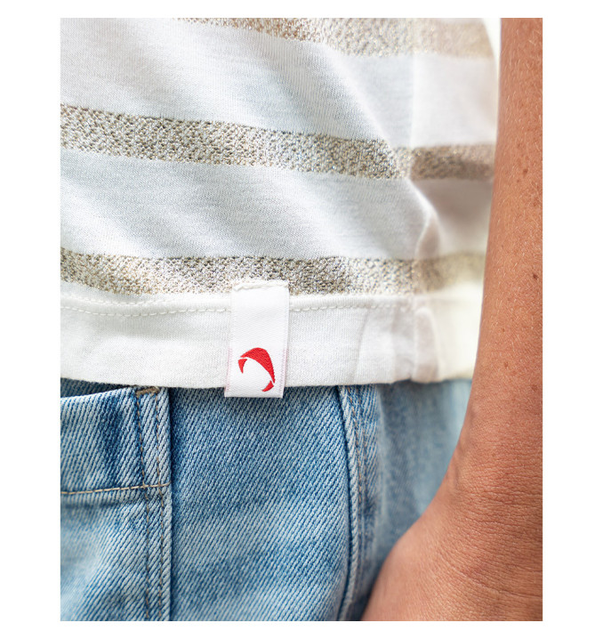 T-Shirt Hainoa Blanc - Bronze | Vendée Globe