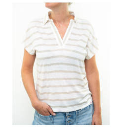 T-Shirt Hainoa Blanc - Bronze | Vendée Globe