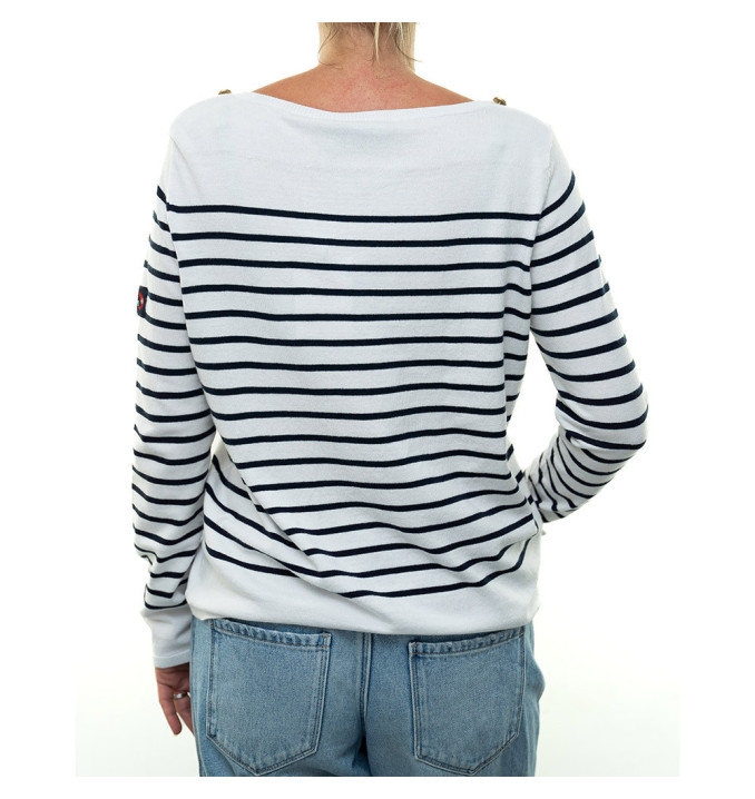 Pull Sollange Blanc / Marine | Vendée Globe