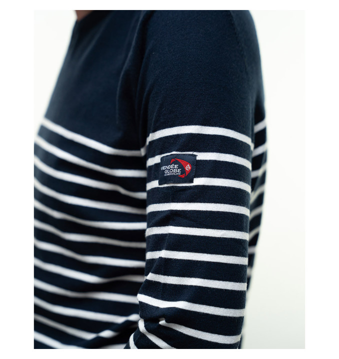 Pull Eduardo Marine / Blanc | Vendée Globe