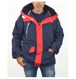 Parka Paracou Marine / Rouge | Vendée Globe