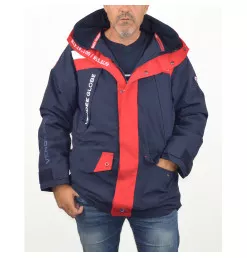 Parka Paracou Marine / Rouge | Vendée Globe