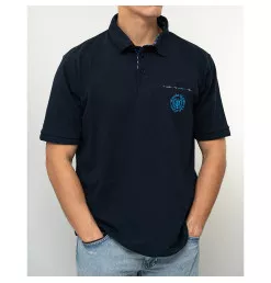 Polo Manche Courte Bleu Marine 1029 | Vendée Globe