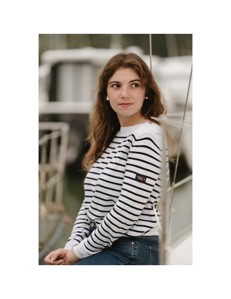 Pull Sollange Blanc / Marine | Vendée Globe