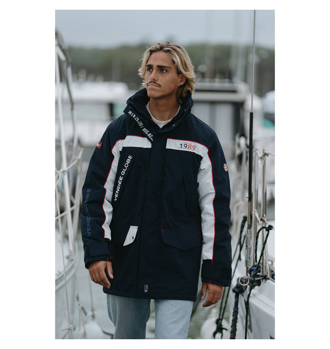 Veste Tanchet Marine / Blanc | Vendée Globe