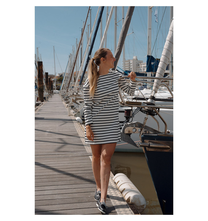 Robe Benjamine Vendée Globe - Écru / Marine