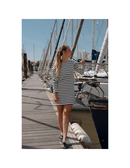 Robe Benjamine Vendée Globe - Écru / Marine
