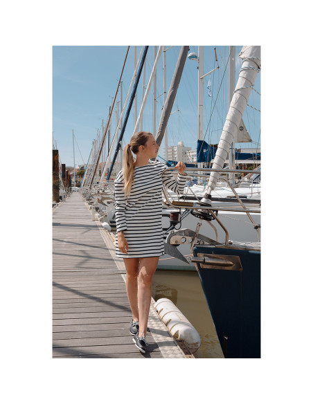 Robe Benjamine Vendée Globe - Écru / Marine