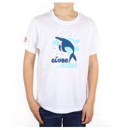 T-Shirt Globe Océan Blanc | Vendée Globe