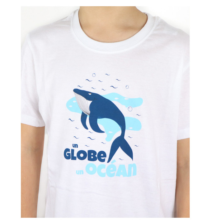 T-Shirt Globe Océan Blanc | Vendée Globe