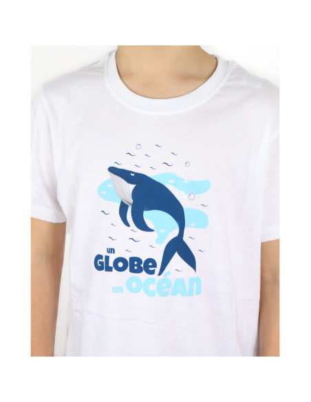 T-Shirt Globe Océan Blanc | Vendée Globe