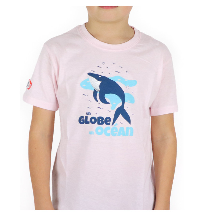 T-Shirt Globe Océan Rose | Vendée Globe