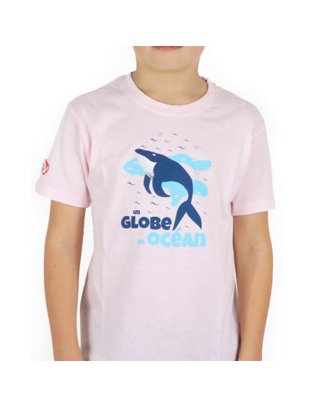 T-Shirt Globe Océan Rose | Vendée Globe