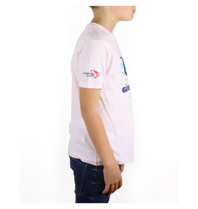 T-Shirt Globe Océan Rose | Vendée Globe