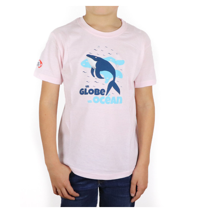 T-Shirt Globe Océan Rose | Vendée Globe