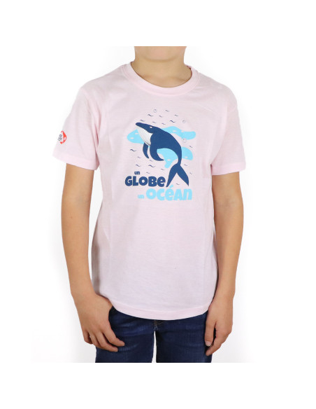 T-Shirt Globe Océan Rose | Vendée Globe