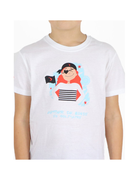 T-Shirt Pirate Girl Blanc | Vendée Globe