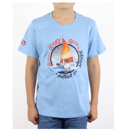 T-Shirt Mascotte Adélie Bleu Ciel | Vendée Globe