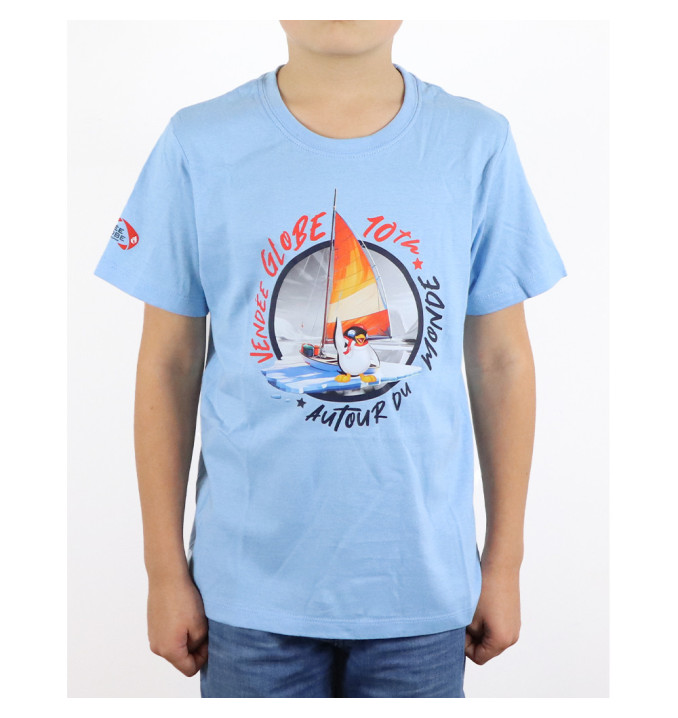 T-Shirt Mascotte Adélie Bleu Ciel | Vendée Globe