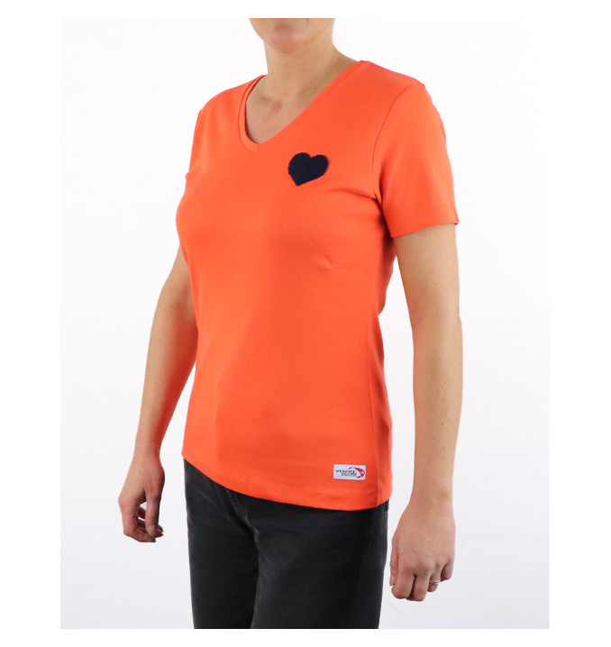 T-Shirt Orange / Marine | Vendée Globe