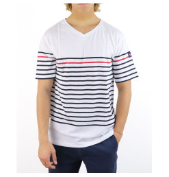 T-Shirt Halbus Blanc / Marine | Vendée Globe