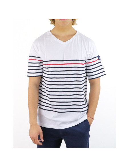 T-Shirt Halbus Blanc / Marine | Vendée Globe